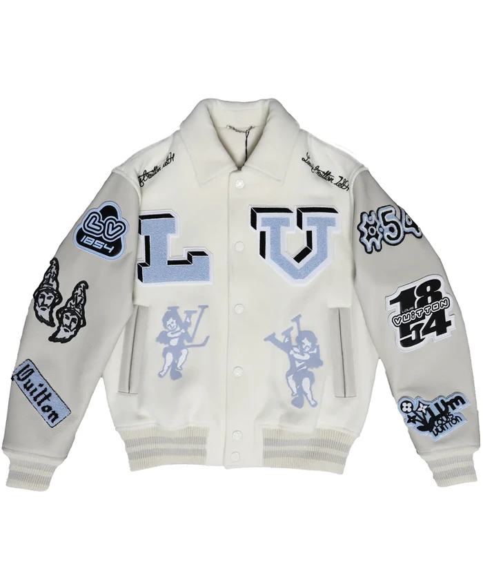 William Jacket LV Bunny Patches Varsity Jacket